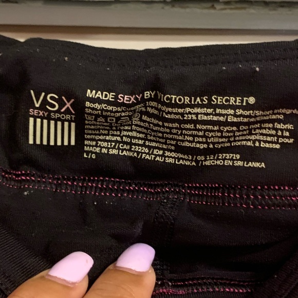 Victoria Secret Pink/Black Shorts - Picture 3 of 7